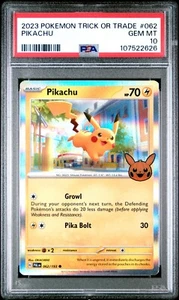 PSA 10 Pikachu Trick or Trade 2023 #062/193 GEM MINT - Picture 1 of 2