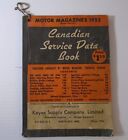 1953 Motor Magazines Canadian Service Data book manual car models 1946-1952