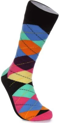 JUSTINREESS ENGLAND Vestido Algodón Calcetines para Hombre en Negro 2 Paquetes - Imagen 1 de 4