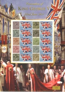 BC-347 2011 Coronation of King George V Business Smilers Sheet - Picture 1 of 1