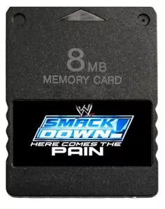 WWE Smackdown! Here Comes the Pain PS2 Memory Card 32 CAWs Unlocked Save - Picture 1 of 1