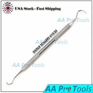 3 Dental Sickle Scaler, Anterior, Towner U15-33 Surgical Instruments - Picture 1 of 3