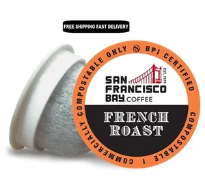 San Francisco Bay Compostable Coffee Pods - French Roast 120 Ct K Cup - Picture 1 of 6