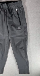 Umbro zipper leg closure Boy Sweatpants Gray logo Athletic Active - Picture 1 of 12