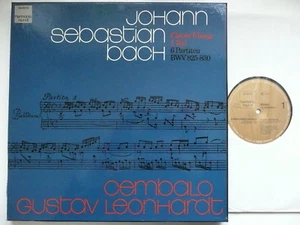 LEONHARDT PLAYS BACH 6 PARTITAS HARMONIA MUNDI 99 840-2 - Picture 1 of 5