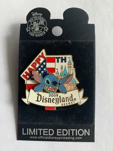 Disney DLR Disneyland Happy 4th Fourth of July 2005 Independence Day Stitch Pin - Picture 1 of 1