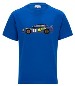 1997 WRC Impreza World Rally Championship Team Colin McRae Subaru Blue T-shirt - Picture 1 of 1