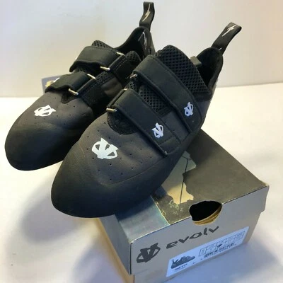 Zapatos de escalada Evolv Defy VTR 3D para hombre talla 8 negros Ecotrax doble correa Foto 1 de 4