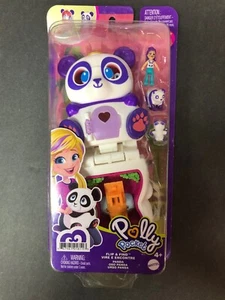 Polly Pocket Flip & Find Panda Bear Dual Play Surfaces Compact Playset SEALED! - Picture 1 of 6