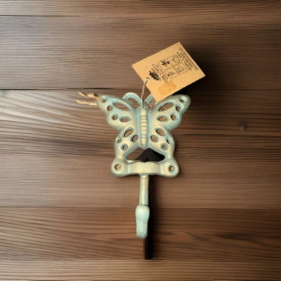 Percha de hierro fundido Oak Street Wholesale Inc. Butterfly  Foto 1 de 4