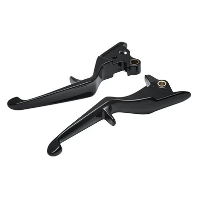 For Harley-Davidson Fat Boy 2015-2017 Kuryakyn Gloss Black Trigger Levers - Image 1 of 2