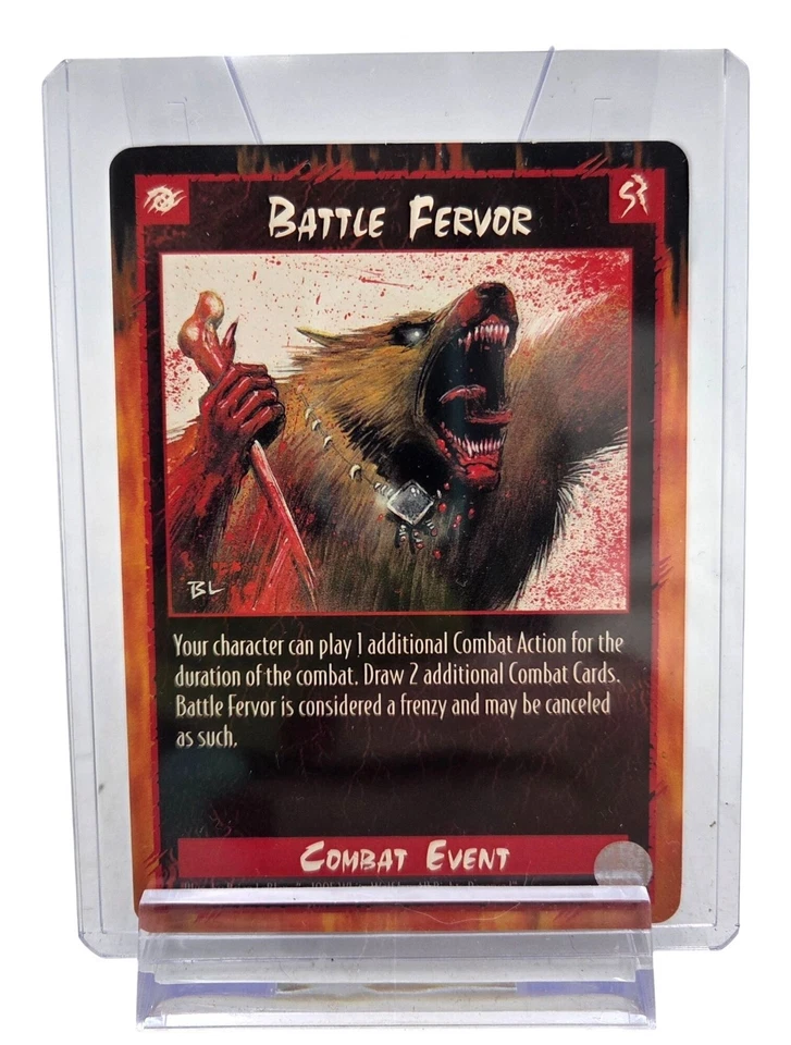 Rage Battle Fervor CCG Promo Combat Event White Wolf 1995 - Image 1 of 3