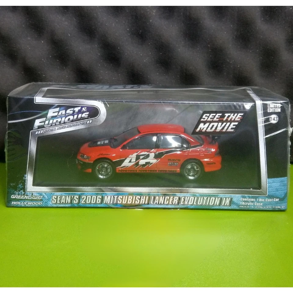 Greenlight 1:43 - Fast & Furious - Sean's 2006 Mitsubishi Lancer Evolution IX Foto 1 de 1