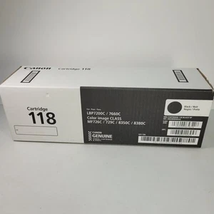 NEW & SEALED Canon Cartridge 118 Black Toner Ink - Picture 1 of 7