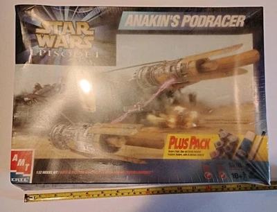 AMT/ERTL Star Wars Episode 1 Anakin’s Podracer 1:32 Model Kit Plus Pack Sealed - Image 1 of 4