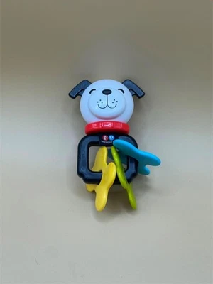 "Juguete de sonajero de plástico Little People blanco y negro LUCKY the Dog 6"" de Fisher Price" Foto 1 de 2