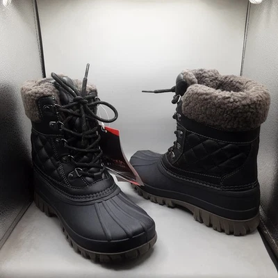 Botas Storm By Cougar Carlisle Carlisle para mujer 8W negras/grises con cordones E144 Foto 1 de 4