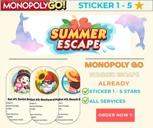 Monopoly_Stickers_Go! 1⭐- 5⭐ (All Stickers Available) CHEAPEST🔥SUPER FAST⚡24/7 - Picture 1 of 1
