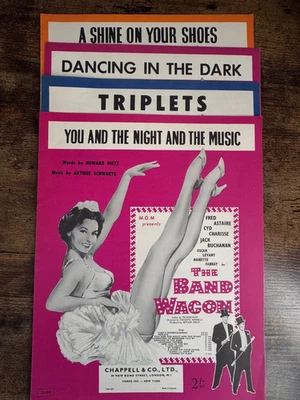 THE BAND WAGON SHEET MUSIC 4  SONGS DIETZ & SCHWARTZ ASTAIRE MGM 1953 UK - Image 1 of 4