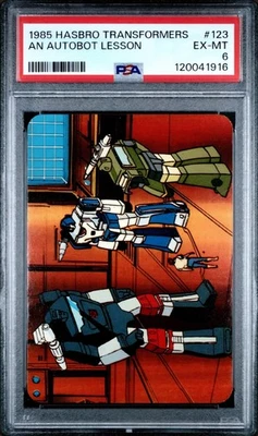 1985 Hasbro Transformers An Autobot Lesson Graded Card #123 PSA 6 - Image 1 of 2
