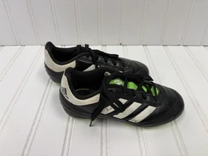 Adidas Black & White Shoes Green Soccer Cleats Youth  Size 10.5 K - Picture 1 of 10