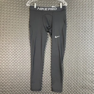 Nike Pro Dri Fit Black Athletic Active Training Leggings Men's Size Large - Picture 1 of 8