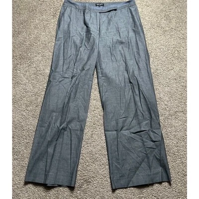 Pantalones de vestir gris espejo talla 14 para mujer pantalones de pierna ancha Foto 1 de 4