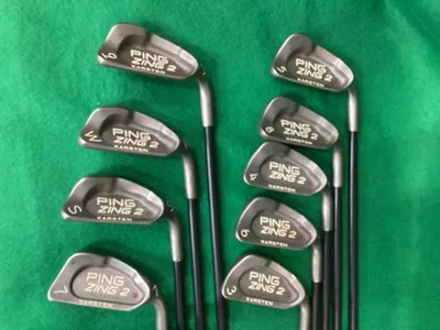 Ping ZING Iron Set 3-9,Pw,Sw 9pc Flex Stiff Karsten 101 Graphite - Image 1 of 4