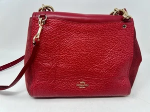 Coach Faye Red Carryall Handbag - Picture 1 of 13