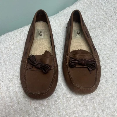 Zapatilla UGG Australia Meena 1003541 Cuero Marrón Mujer Talla 9 Ugg  Foto 1 de 4