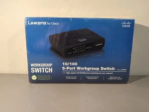 Linksys 10/100 5 Port Workgroup Switch Model EZXS55W High-Speed Ethernet SEALED - Bild 1 von 6