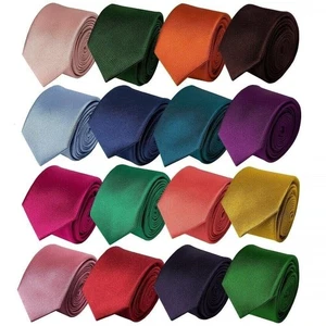 Schmale schmale Herrenkrawatte aus 100 % Seidentwill Hochzeitskrawatte Hochzeitskrawatte UK - Bild 1 von 67