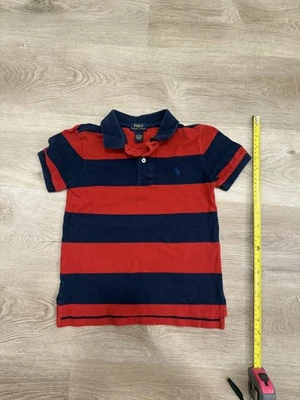 Polo Ralph Lauren Size 6 Red and Blue Polo Short Sleeve with Collar- Pre-Owned  - Image 1 of 4