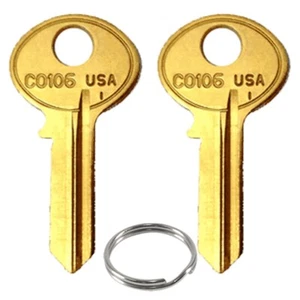2x llaves en blanco nuevas sin cortar para archivador Hon CO106 - Imagen 1 de 1