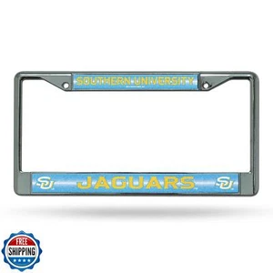 Rico Industries NCAA Bling Chrome License Plate Frame with Glitter Accent, So - Picture 1 of 5