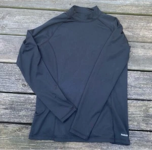 Black Reebok long sleeve sports top size large - Picture 1 of 8