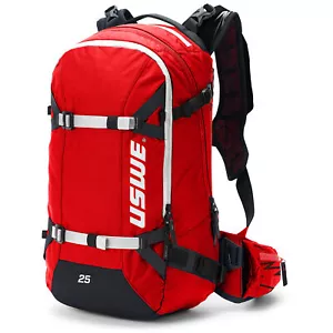 Zaino invernale USWE Carve 25L sci snowboard motoslitta idratazione comp. - Rosso - Foto 1 di 9
