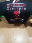 Men's Deadpool Ugly Christmas Sweater Sweatshirt Marvel Comics Holiday XL A3