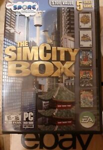 The SimCity Box (PC DVD-ROM) Sim City 4 - COMPLETE 4 DISCS Free Shipping 