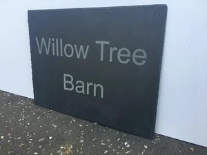 Placa rústica pizarra puerta puerta número señal CUALQUIER NOMBRE Y NÚMERO DIRECCIÓN SIGNO - Imagen 1 de 8