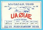 Radio amateur vintage Magadan UA0IAE Russie soviétique QSL URSS Arctique du Nord 1989