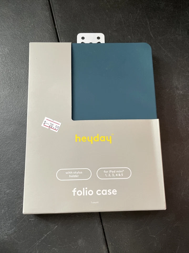 heyday Folio Case for Apple iPad Mini 1 - 5 with stylus holder - blue - Image 1 of 1