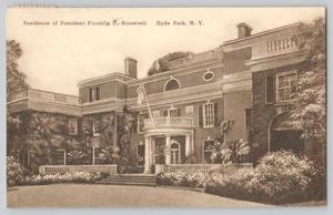 Postcard Residence of late Pres Franklin D Roosevelt, Hyde Park, NY - Picture 1 of 3