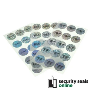 30mm Round Holographic security VOID label crystal-artwork - Picture 1 of 6