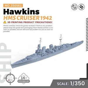 SSMODEL 350561 1/350 Military Model Royal Navy HMS Hawkins Cruiser