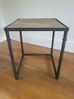 Side Table Industrial Nightstand Sofa End Table Stool