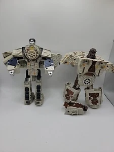 Star Wars Transformers Millennium Falcon Han Solo Chewbacca Incomplete  - Picture 1 of 4