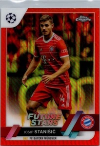 2022-23 Topps Chrome UEFA Orange & Gold Seismic Future Stars #16 Josip Stanisic - Picture 1 of 2