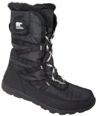 Sorel Whitney II Plus Womens Size 10 Black Waterproof Insulated Boots NL3085-010 - Image 1 of 4
