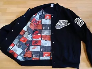 Nike Victory Destroyer Varsity Wool Jacket Size XL The Infamous 24 Black Bomber - Picture 1 of 9